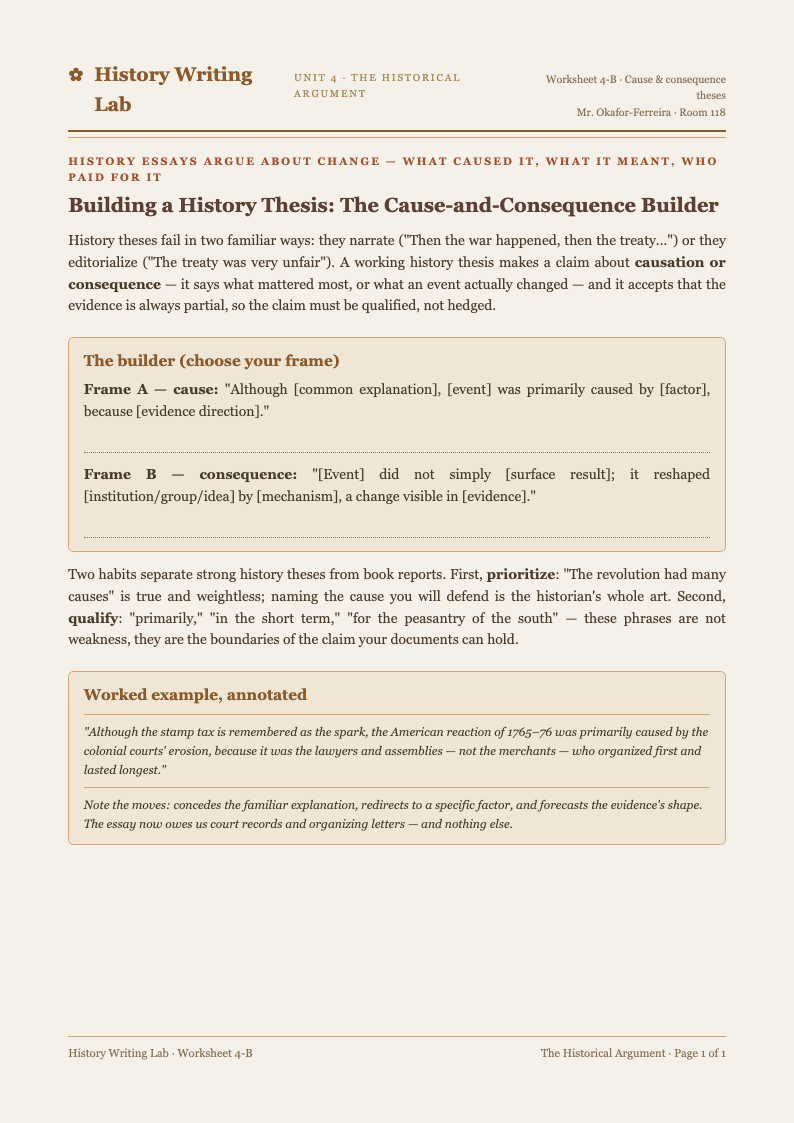 Earth Tone Thesis Statement